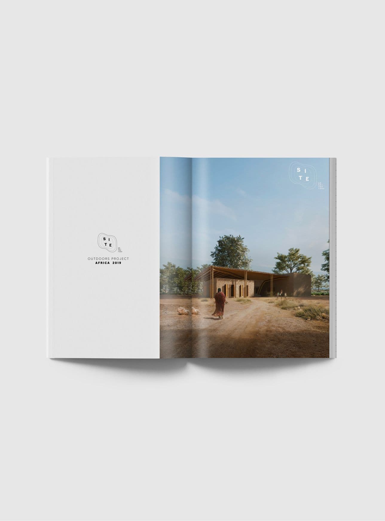 image of a magazine mockup showcasing site's project for an African project