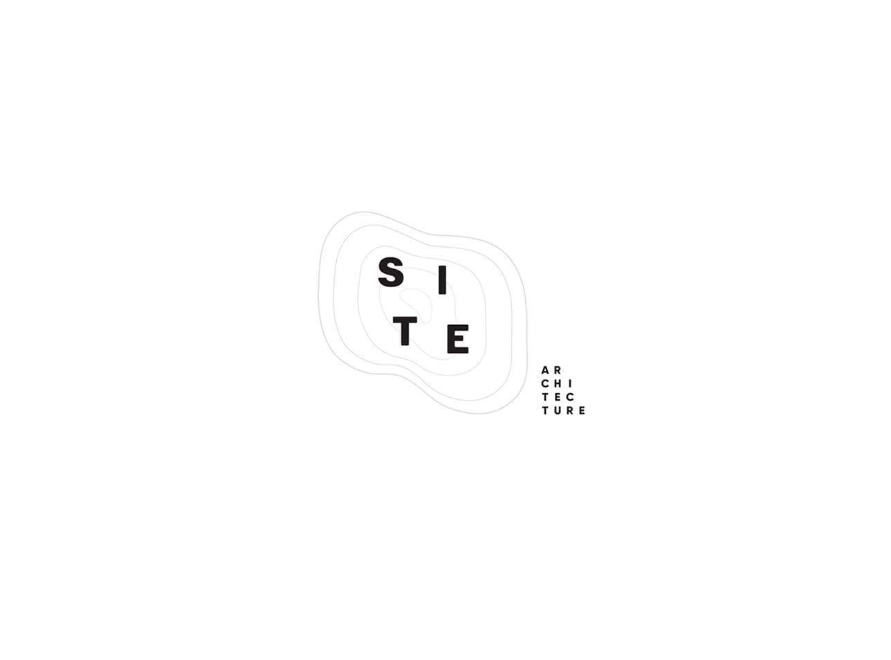 Site Logo on black over white background