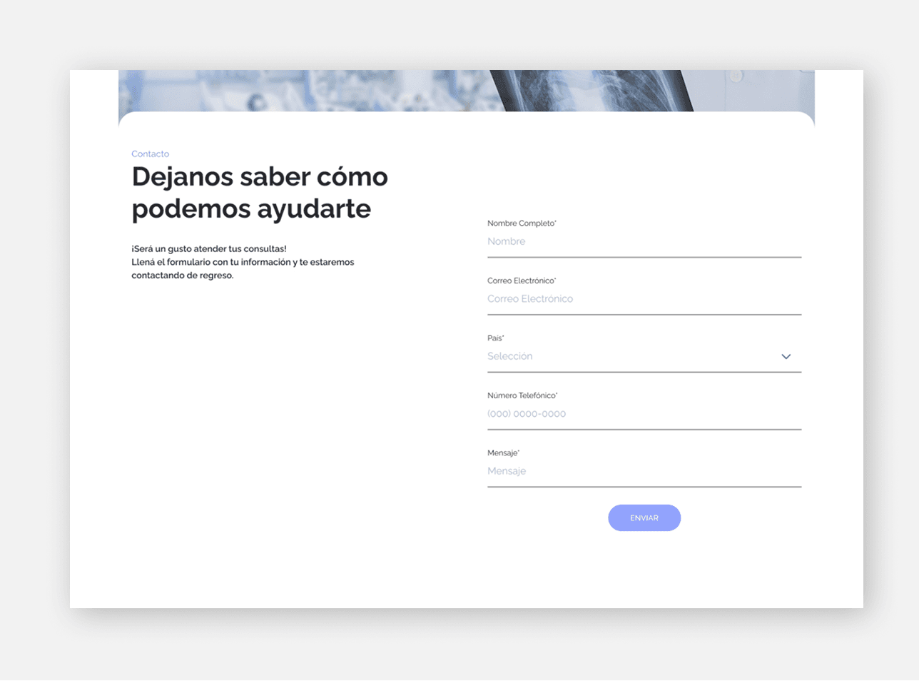 CLICaP website contact form and inquiry section