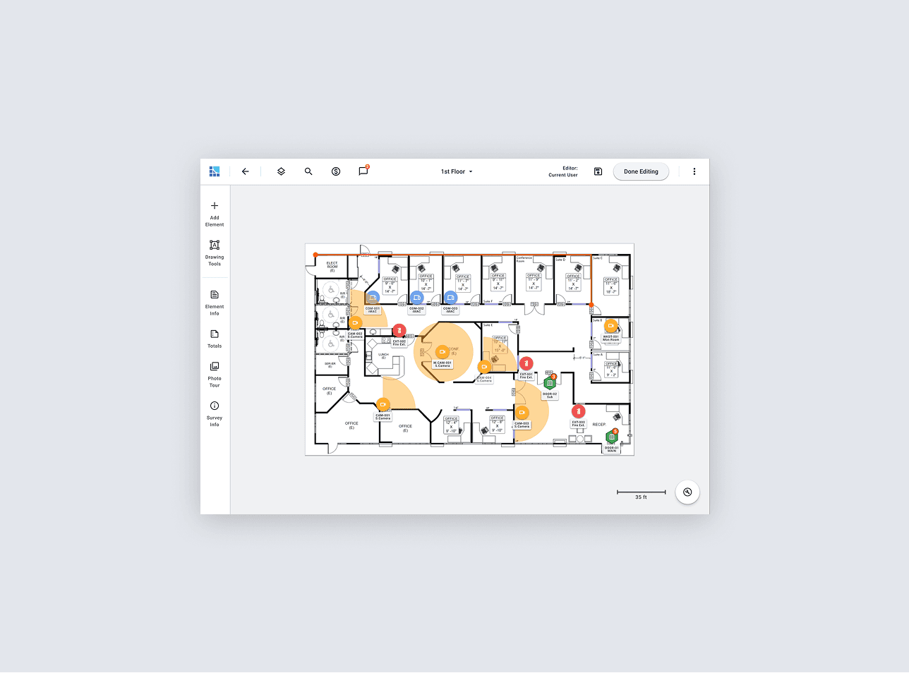 the tablet redesign view of the editor screen