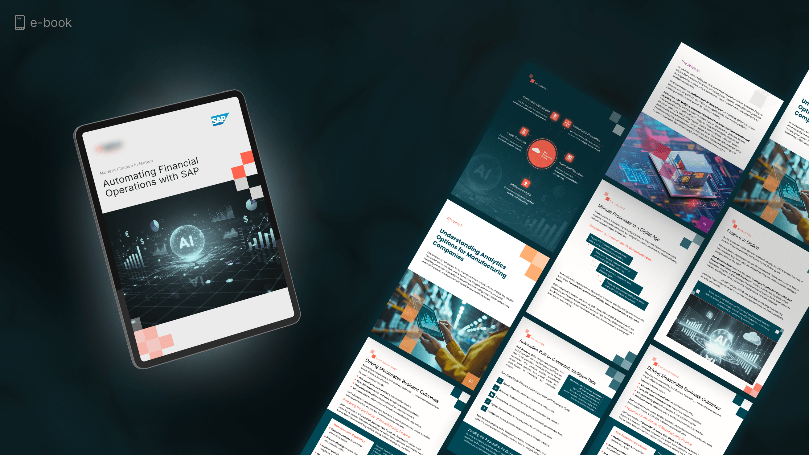 SAP Financial Automation eBook design and page previews
